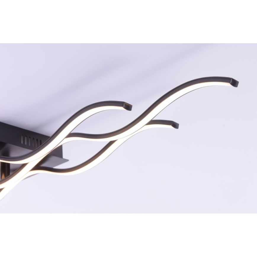 Leuchten Direkt 15166-18 - LED Surface-mounted chandelier WAWE LED/28W/230V black