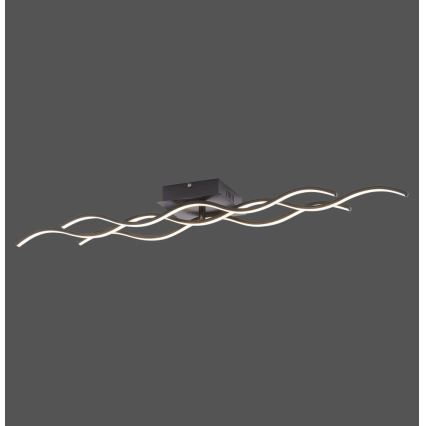 Leuchten Direkt 15166-18 - LED Surface-mounted chandelier WAWE LED/28W/230V black