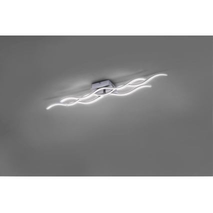 Leuchten Direkt 15166-55 - LED Surface-mounted chandelier WAWE LED/28W/230V matte chrome