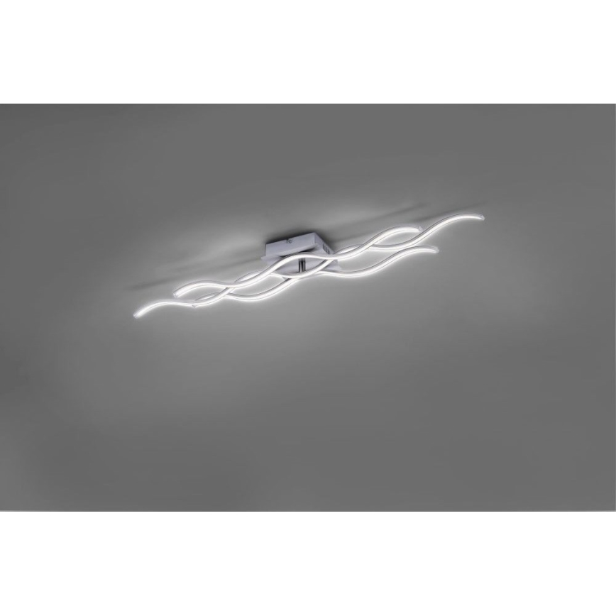 Leuchten Direkt 15166-55 - LED Surface-mounted chandelier WAWE LED/28W/230V matte chrome