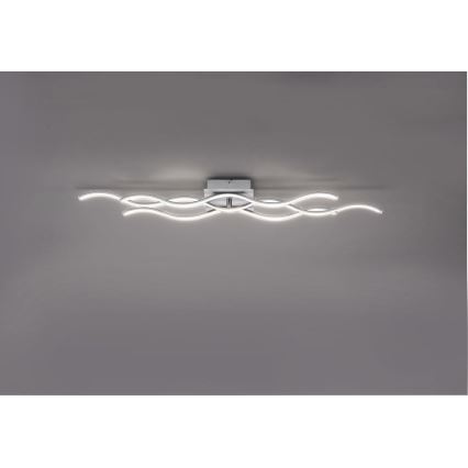 Leuchten Direkt 15166-55 - LED Surface-mounted chandelier WAWE LED/28W/230V matte chrome
