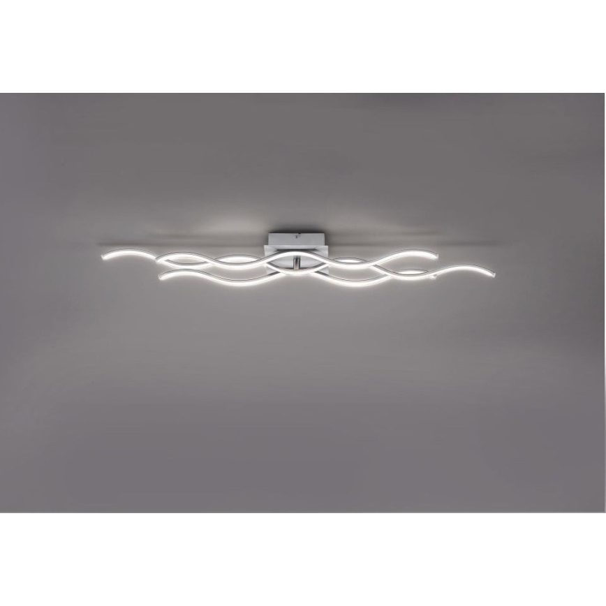 Leuchten Direkt 15166-55 - LED Surface-mounted chandelier WAWE LED/28W/230V matte chrome