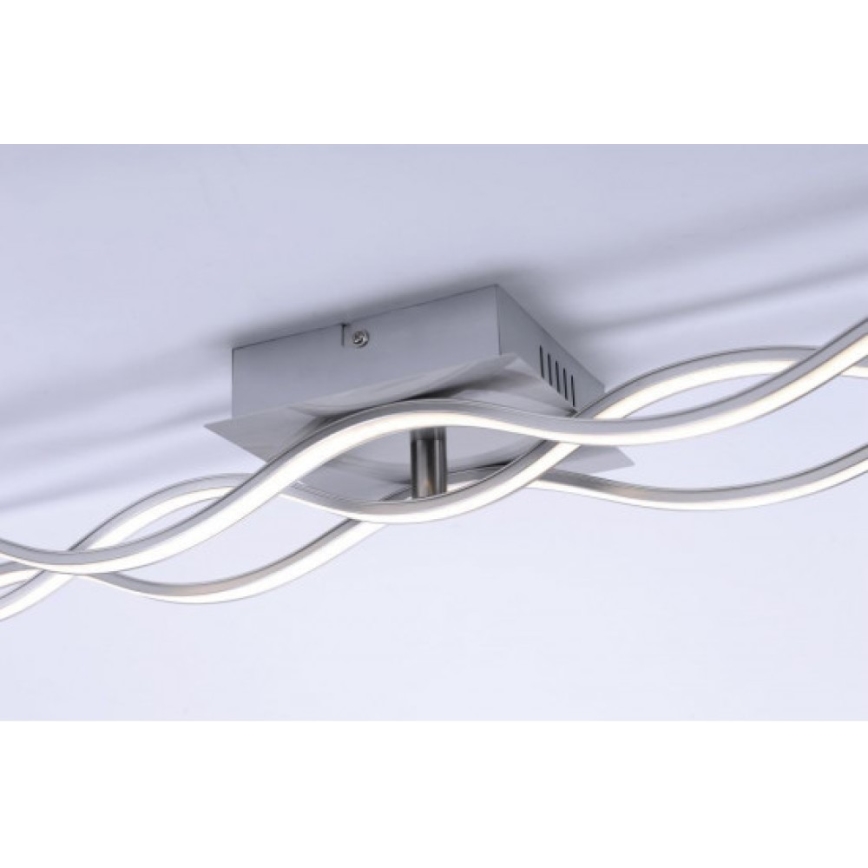 Leuchten Direkt 15166-55 - LED Surface-mounted chandelier WAWE LED/28W/230V matte chrome