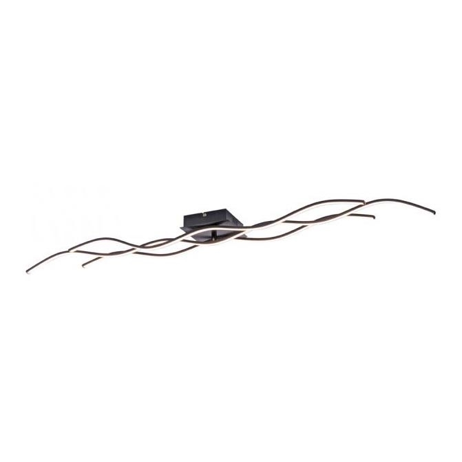Leuchten Direkt 15167-18-LED Surface-mounted chandelier WAWE 2xLED/12,5W/230V+1xLED/17W black