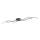 Leuchten Direkt 15167-18-LED Surface-mounted chandelier WAWE 2xLED/12,5W/230V+1xLED/17W black