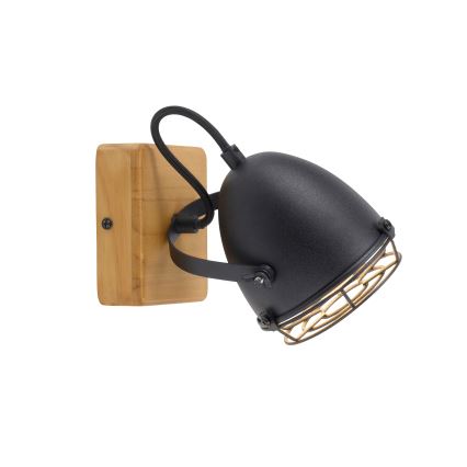 Leuchten Direkt 15171-18 - Wall spotlight BEETLE 1xE14/10W/230V pine