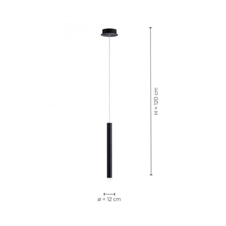 Leuchten Direkt 15202-18 - LED Chandelier on a string BRUNO LED/4,8W/230V black