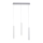 Leuchten Direkt 15203-95 - LED Chandelier on a string BRUNO 3xLED/4,8W/230V white