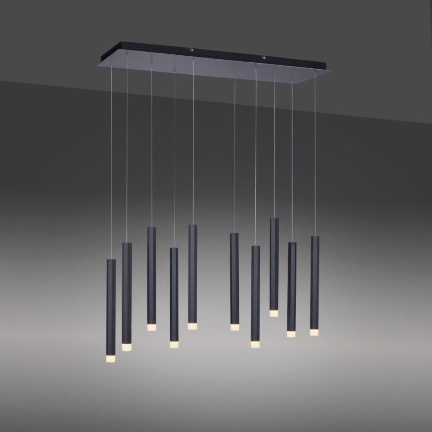 Leuchten Direkt 15206-18 - LED Chandelier on a string 10xLED/4,8W/230V black