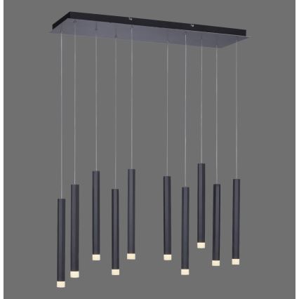 Leuchten Direkt 15206-18 - LED Chandelier on a string 10xLED/4,8W/230V black