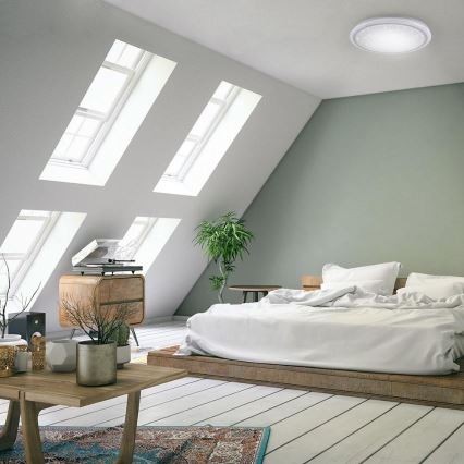 Leuchten Direkt 15220-16 - LED RGB Dimmable ceiling light LUISA LED/28W/230V + remote control