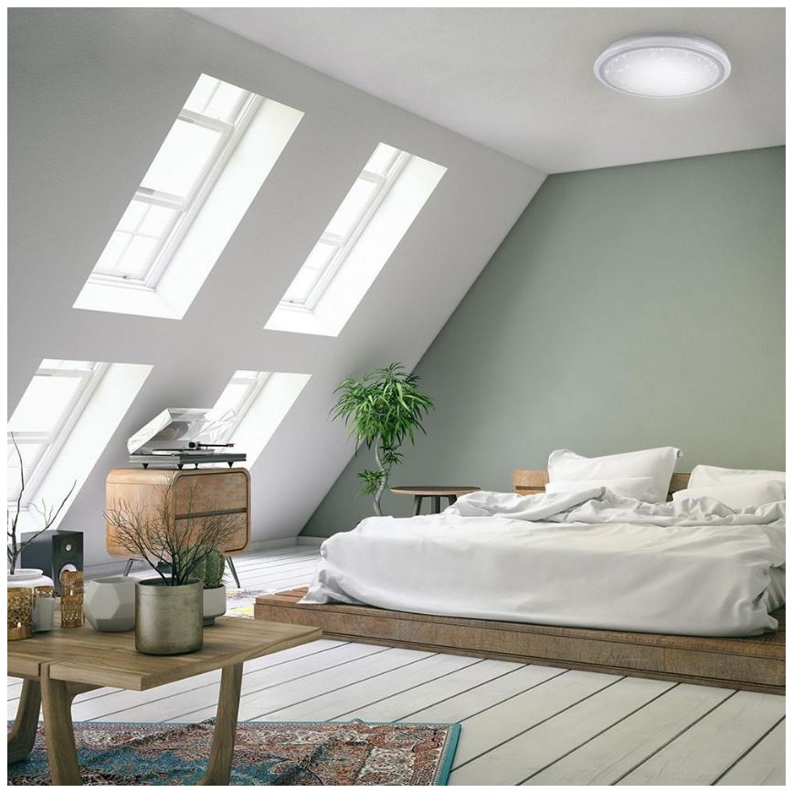 Leuchten Direkt 15220-16 - LED RGB Dimmable ceiling light LUISA LED/28W/230V + remote control
