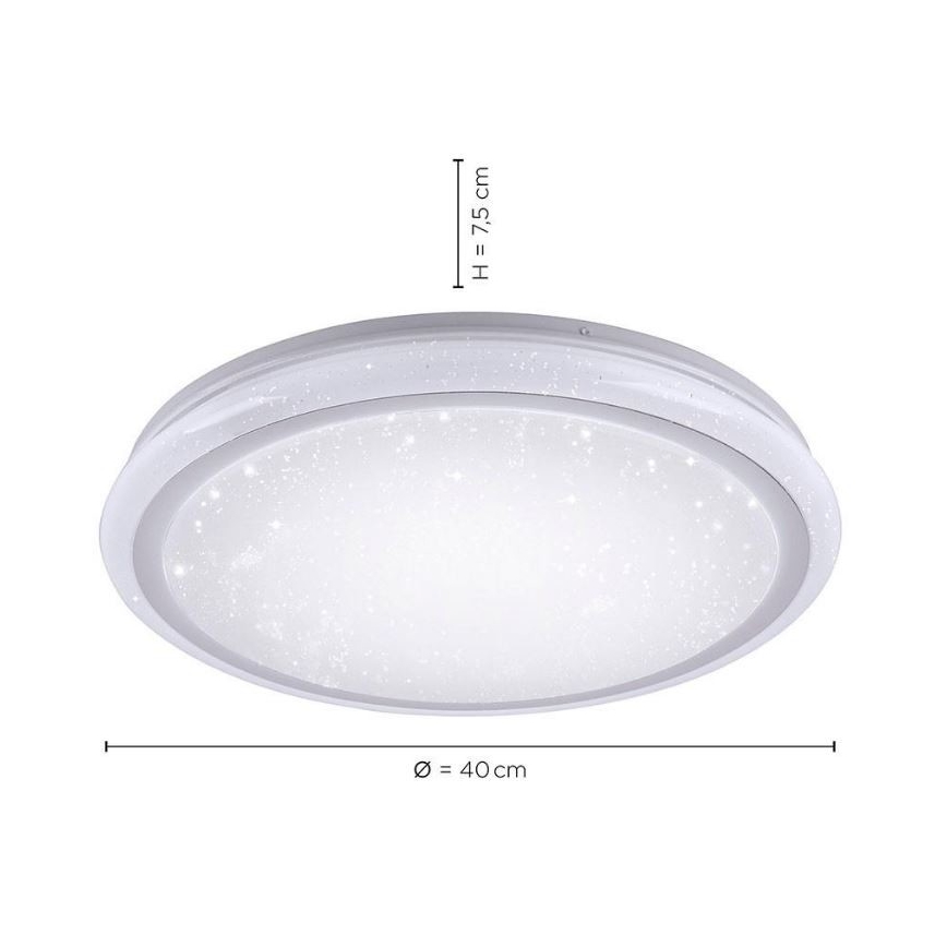 Leuchten Direkt 15220-16 - LED RGB Dimmable ceiling light LUISA LED/28W/230V + remote control