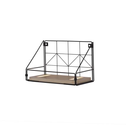 Leuchten Direkt 15276-18 - Shelf with LED lighting BOARD 2xLED/1,75W/230V 30 cm eucalyptus