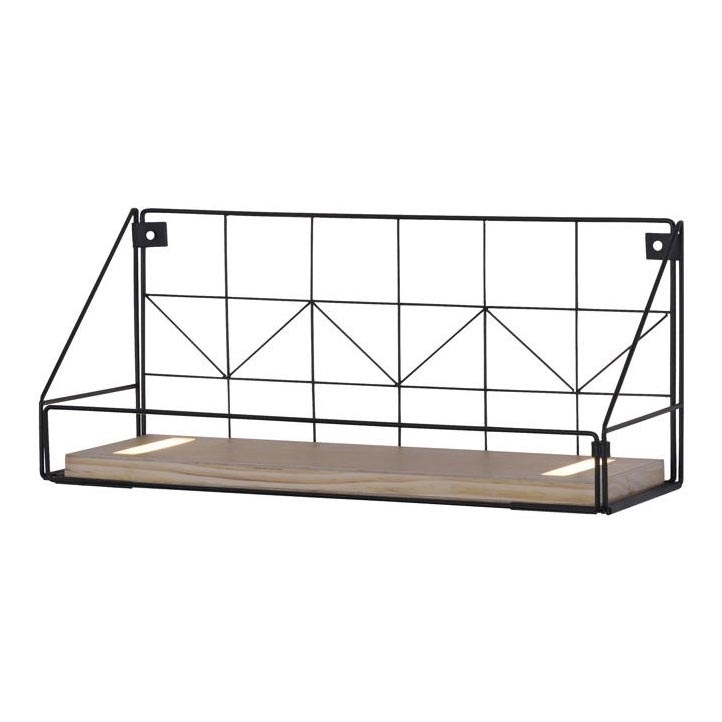 Leuchten Direkt 15277-18 - Shelf with LED lighting BOARD 2xLED/1,75W/230V 45 cm eucalyptus