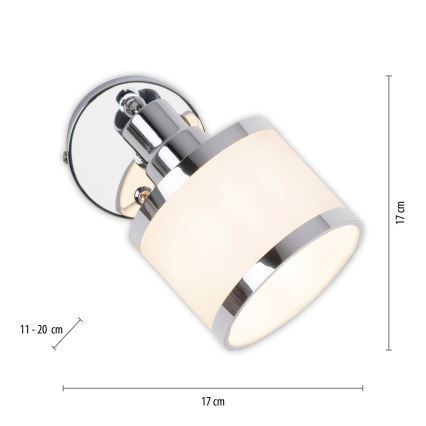 Leuchten Direkt 15371-17 - Wall spotlight ACCOR 1xE14/25W/230V
