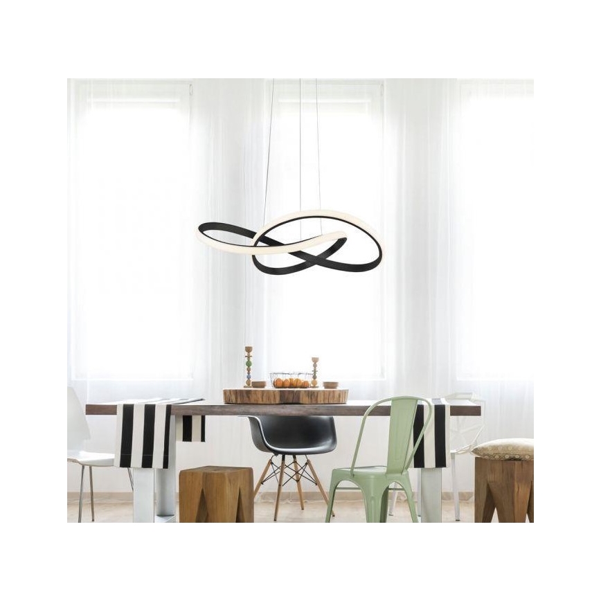 Leuchten Direkt 15402-18-LED Dimmable chandelier on a string MARIA LED/25W/230V black