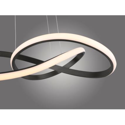 Leuchten Direkt 15402-18-LED Dimmable chandelier on a string MARIA LED/25W/230V black