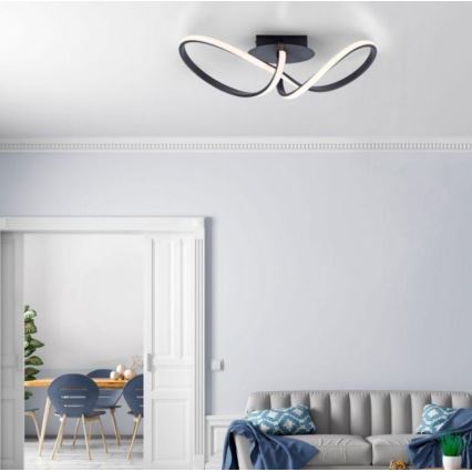 Leuchten Direkt 15403-18 - LED Dimmable surface-mounted chandelier MARIA LED/16W/230V black