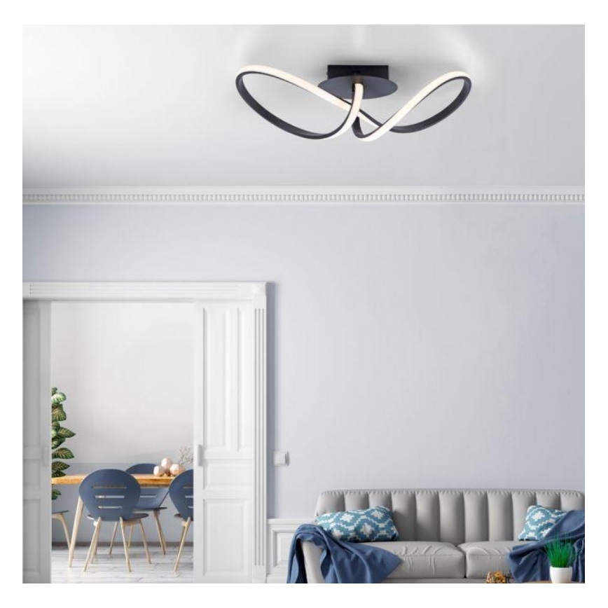 Leuchten Direkt 15403-18 - LED Dimmable surface-mounted chandelier MARIA LED/16W/230V black