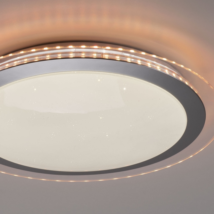 Leuchten Direkt 15411-21- LED RGB Dimmable ceiling light CYBA LED/26W/230V + remote control