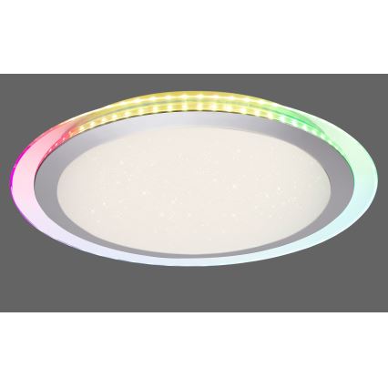 Leuchten Direkt 15411-21- LED RGB Dimmable ceiling light CYBA LED/26W/230V + remote control
