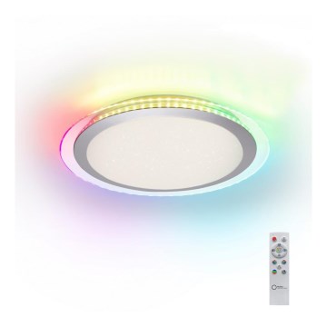 Leuchten Direkt 15411-21- LED RGB Dimmable ceiling light CYBA LED/26W/230V + remote control
