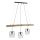 Leuchten Direkt 15503-18 - Chandelier on a string EDGAR 3xE27/60W/230V eucalyptus