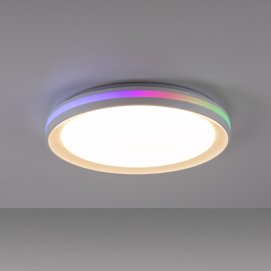 Leuchten Direkt 15544-16 - LED RGB Dimmable ceiling light RIBBON LED/15W/230V + remote control