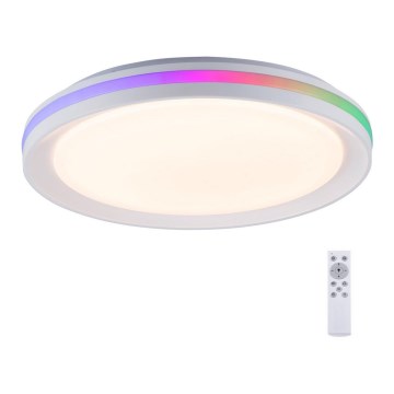 Leuchten Direkt 15544-16 - LED RGB Dimmable ceiling light RIBBON LED/15W/230V + remote control