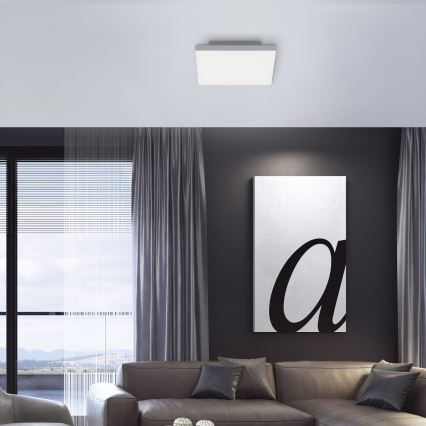 Leuchten Direkt 15550-16 - LED Dimming ceiling light CANVAS LED/17W/230V + remote control