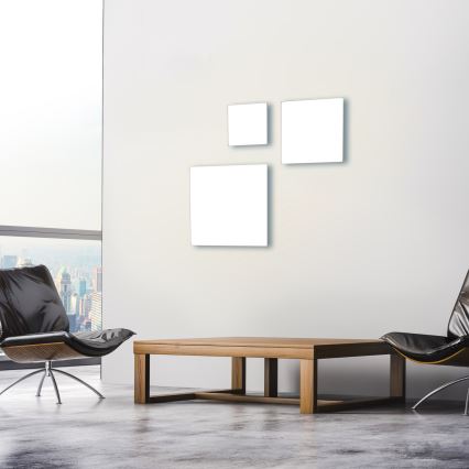 Leuchten Direkt 15550-16 - LED Dimming ceiling light CANVAS LED/17W/230V + remote control