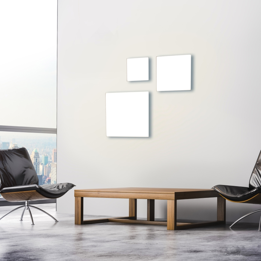 Leuchten Direkt 15550-16 - LED Dimming ceiling light CANVAS LED/17W/230V + remote control