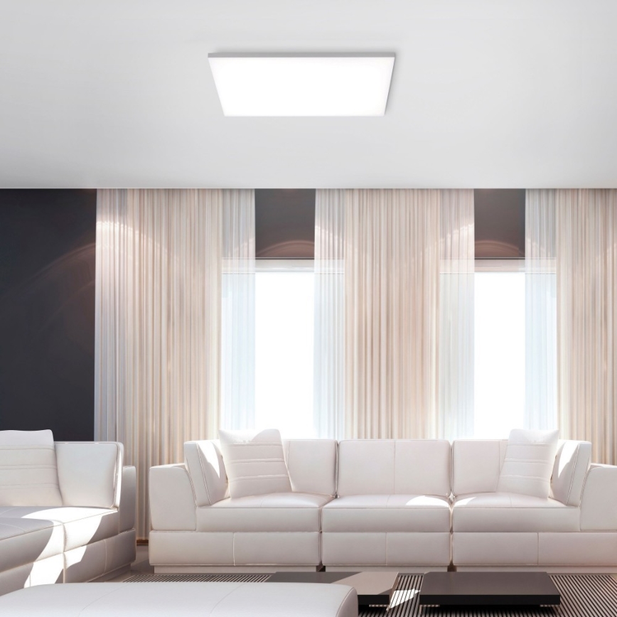 Leuchten Direkt 15552-16 - LED Dimmable ceiling light CANVAS LED/40W/230V 2700-5000K + remote control