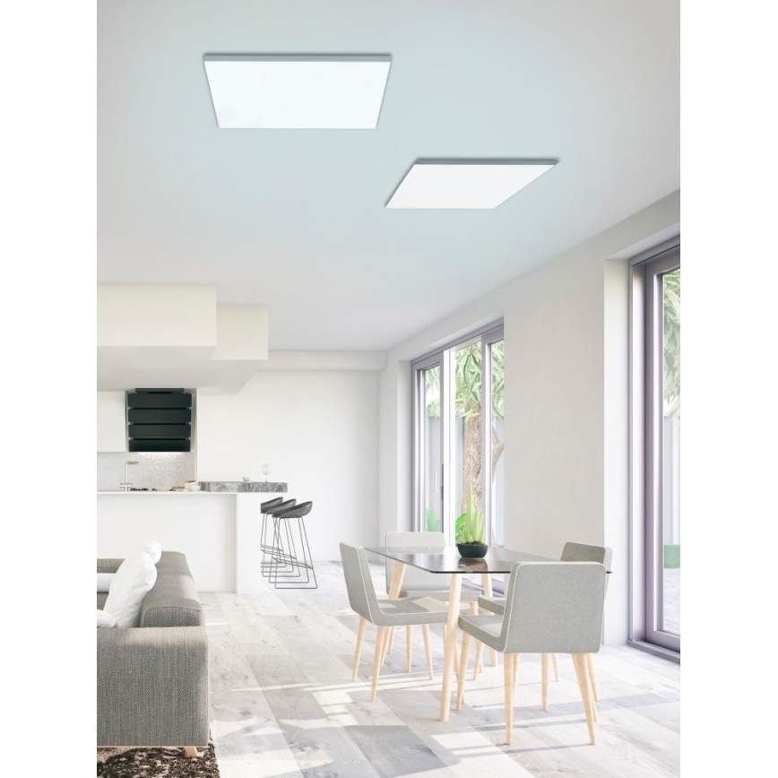 Leuchten Direkt 15552-16 - LED Dimmable ceiling light CANVAS LED/40W/230V 2700-5000K + remote control
