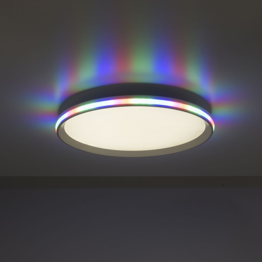Leuchten Direkt 15555-16 - LED RGBW Dimmable ceiling light GALACTICA LED/28W/230V 2700-5000K + remote control