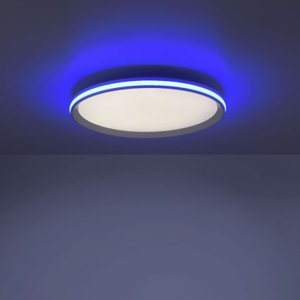 Leuchten Direkt 15555-16 - LED RGBW Dimmable ceiling light GALACTICA LED/28W/230V 2700-5000K + remote control