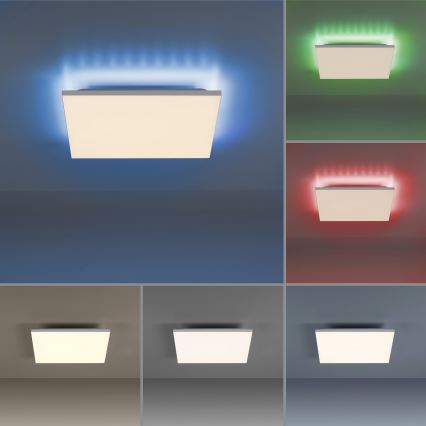 Leuchten Direkt 15561-16 - LED RGB Dimmable ceiling light CONRAD LED/27W/230V + remote control