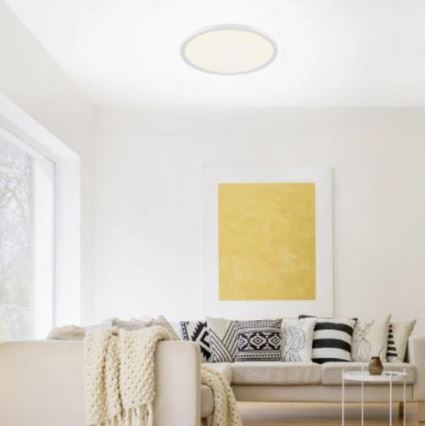 Leuchten Direkt 15571-16 - LED Dimmable ceiling light FLAT LED/23,5W/230V 2700-5000K + remote control