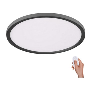 Leuchten Direkt 15571-18 - LED Dimmable ceiling light FLAT LED/23,5W/230V 2700-5000K + remote control