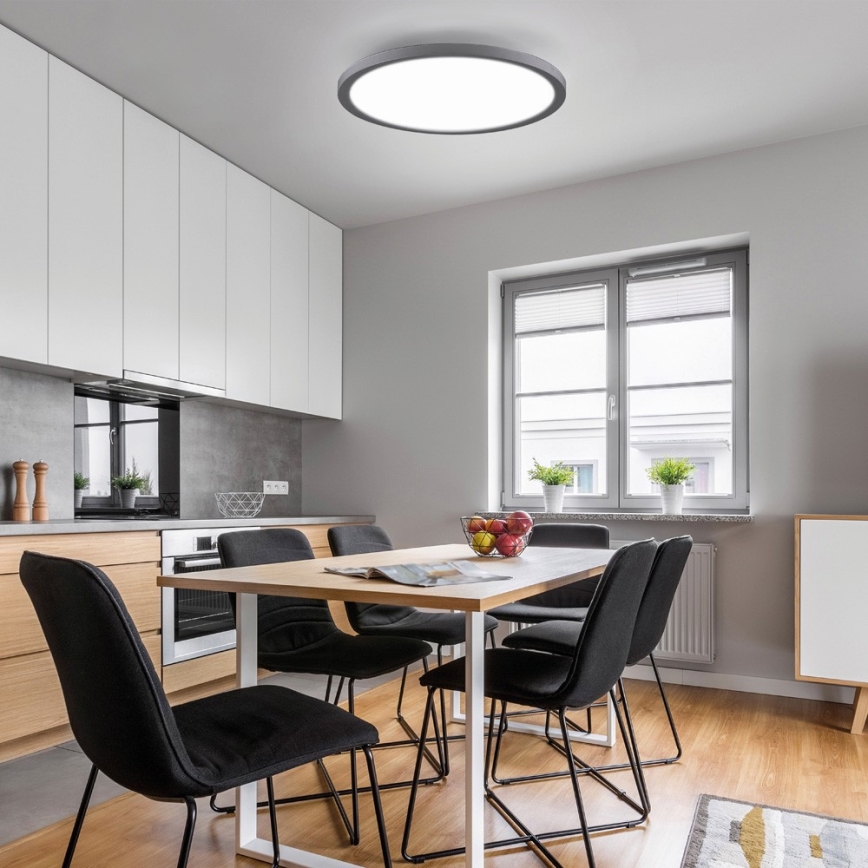 Leuchten Direkt 15571-18 - LED Dimmable ceiling light FLAT LED/23,5W/230V 2700-5000K + remote control
