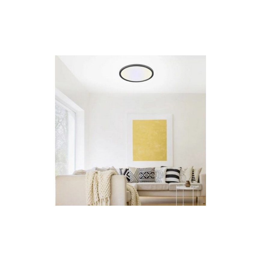 Leuchten Direkt 15571-18 - LED Dimmable ceiling light FLAT LED/23,5W/230V 2700-5000K + remote control