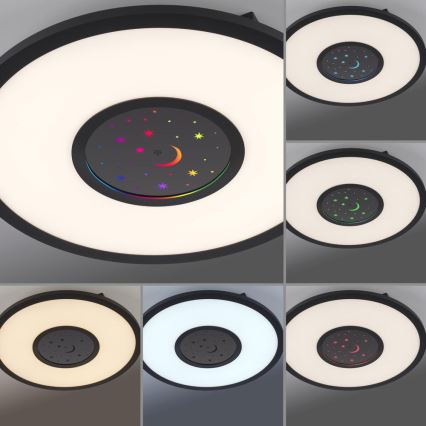 Leuchten Direkt 15572-18 - LED RGBW Dimmable ceiling light ASTRO LED/17,5W/230V 2700-5000K + remote control