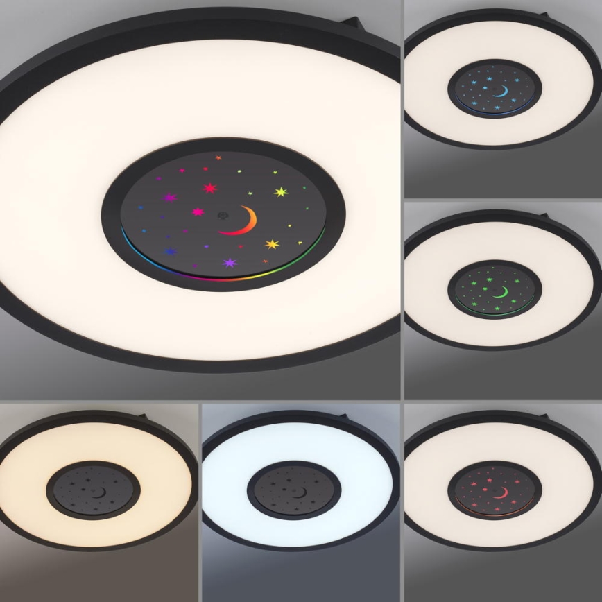 Leuchten Direkt 15572-18 - LED RGBW Dimmable ceiling light ASTRO LED/17,5W/230V 2700-5000K + remote control