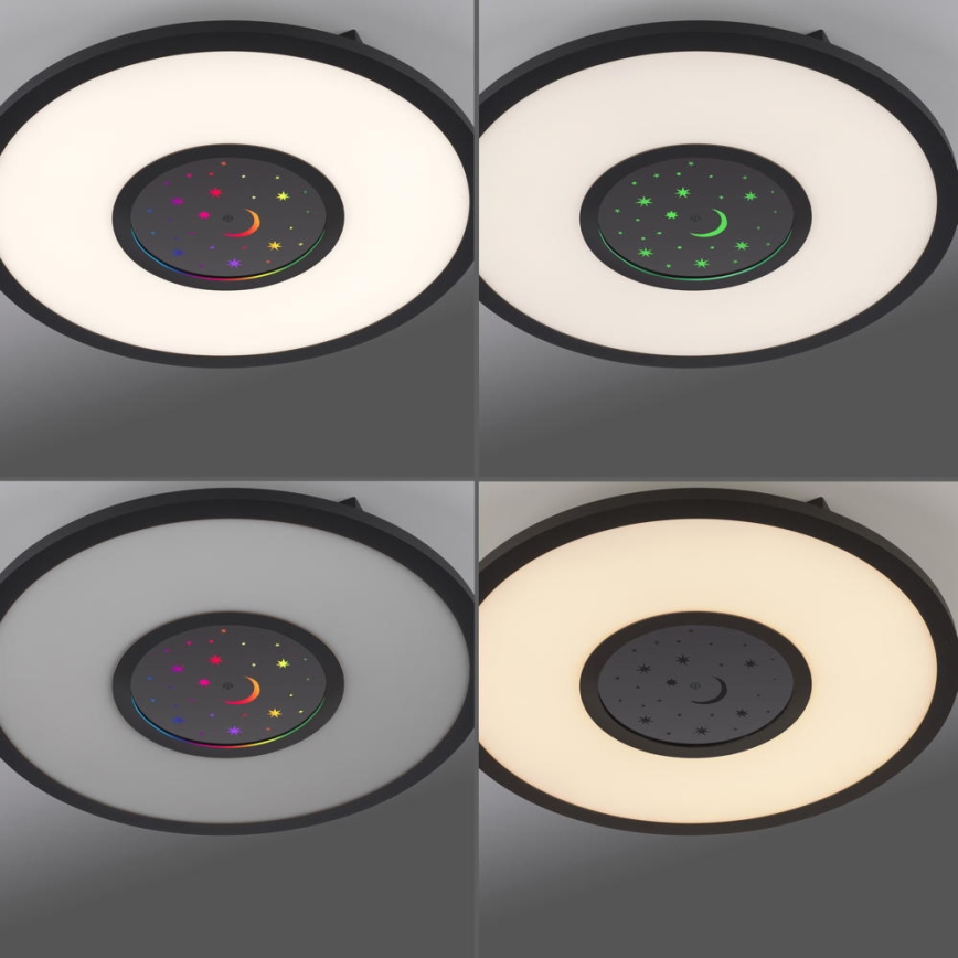 Leuchten Direkt 15572-18 - LED RGBW Dimmable ceiling light ASTRO LED/17,5W/230V 2700-5000K + remote control