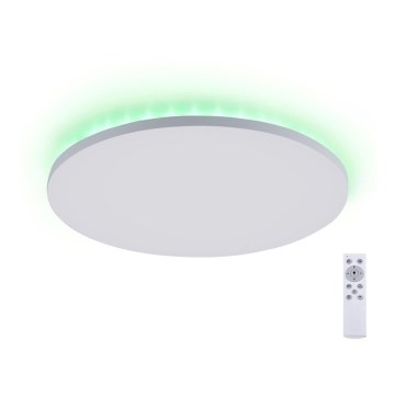 Leuchten Direkt 15602-16 - LED RGBW Dimmable ceiling light GUSTAV LED/20,3W/230V + LED/1,8W 2700-5000K + remote control
