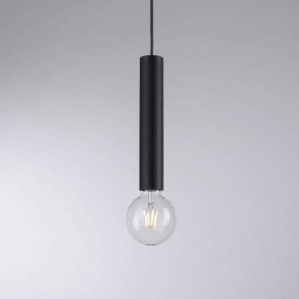 Leuchten Direkt 15617-18 - Chandelier on a string BRUNA 1xE27/60W/230V black