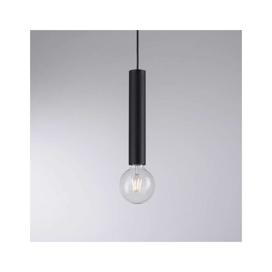 Leuchten Direkt 15617-18 - Chandelier on a string BRUNA 1xE27/60W/230V black