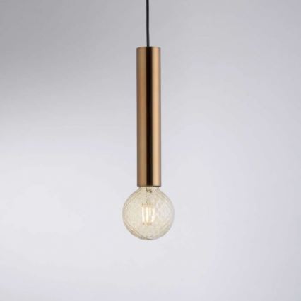 Leuchten Direkt 15617-60 - Chandelier on a string BRUNA 1xE27/60W/230V brass