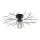 Leuchten Direkt 15638-18 - Surface-mounted chandelier LIMB 1xE27/40W/230V black